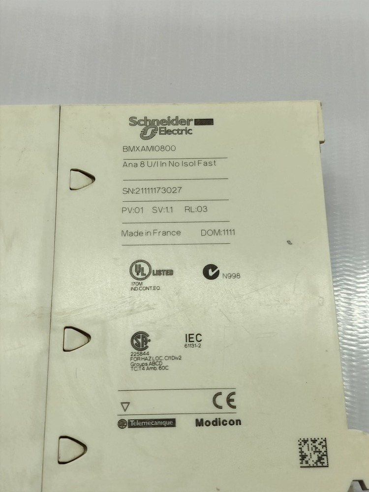 Schneider Bmxami0800 Input Module - Used Unit , Reliable Performance And Compatibility With Schneider Electric Systems