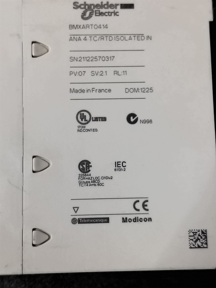Schneider Bmxart0414 Analog Input Module