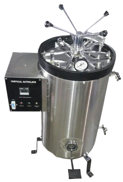 Autoclave Vertical - Stainless Steel, 550 X 750mm, Silver | Adjustable 10-20 Psi, 187l Capacity, Microprocessor Pid Control, Audio/visual Alarm