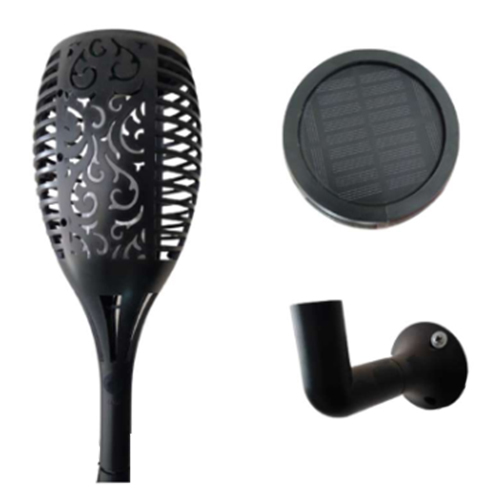 Flame Light - High-Quality Plastic, Custom Size, Black Square Design, Pure White Glow for Serene Home Ambiance