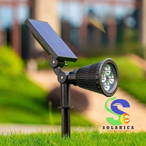 Solar  Camera Security Light - Color: Black