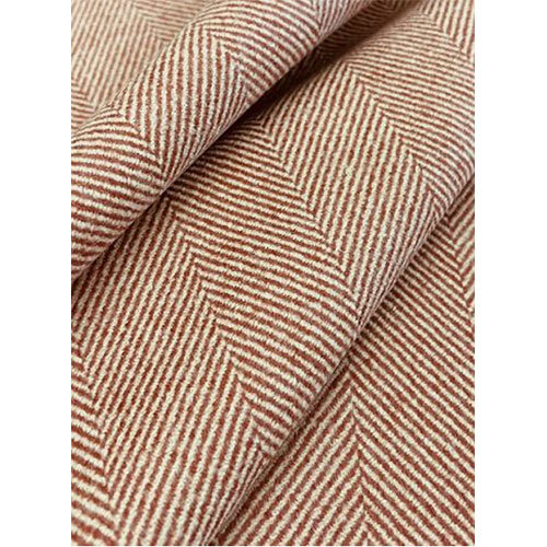 Herringbone Fleece Fabric - Color: Brown