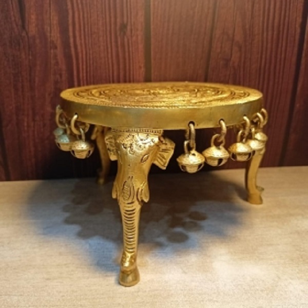 Designer Chowki Of Brass By Aakrati