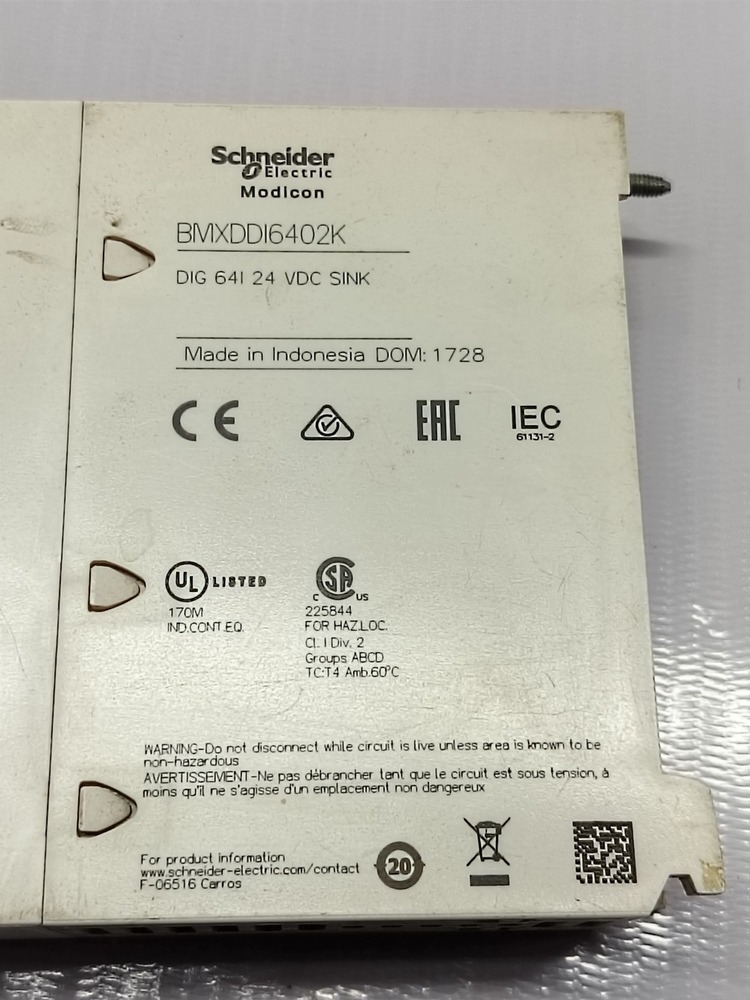 SCHNEIDER BMXDDI6402K DISCRETE INPUT MODULE
