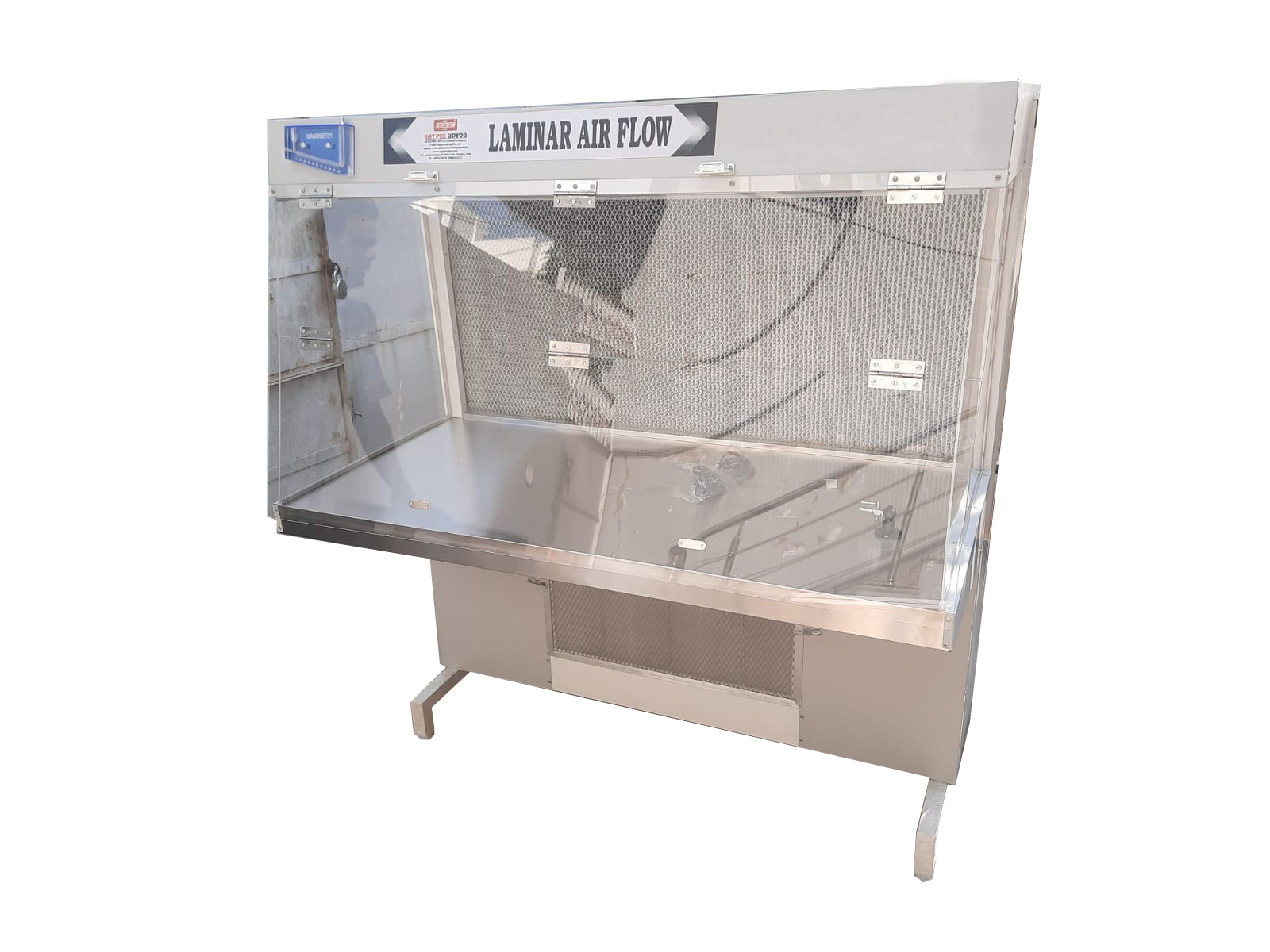 Laminar Air Flow Horizontal - 4x2x2 Ft, Steel & Acrylic, 220-415v, 60db Noise, Uv Light & Manometer Included, 1 Year Warranty