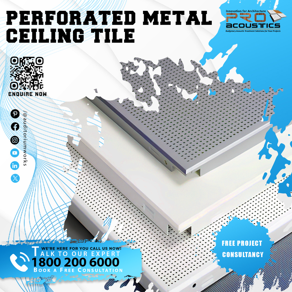 Metal Perforated Grid Ceiling Tiles