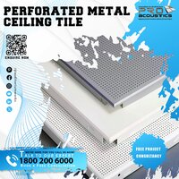 Metal Perforated Grid Ceiling Tiles - Color: Different Colors Available