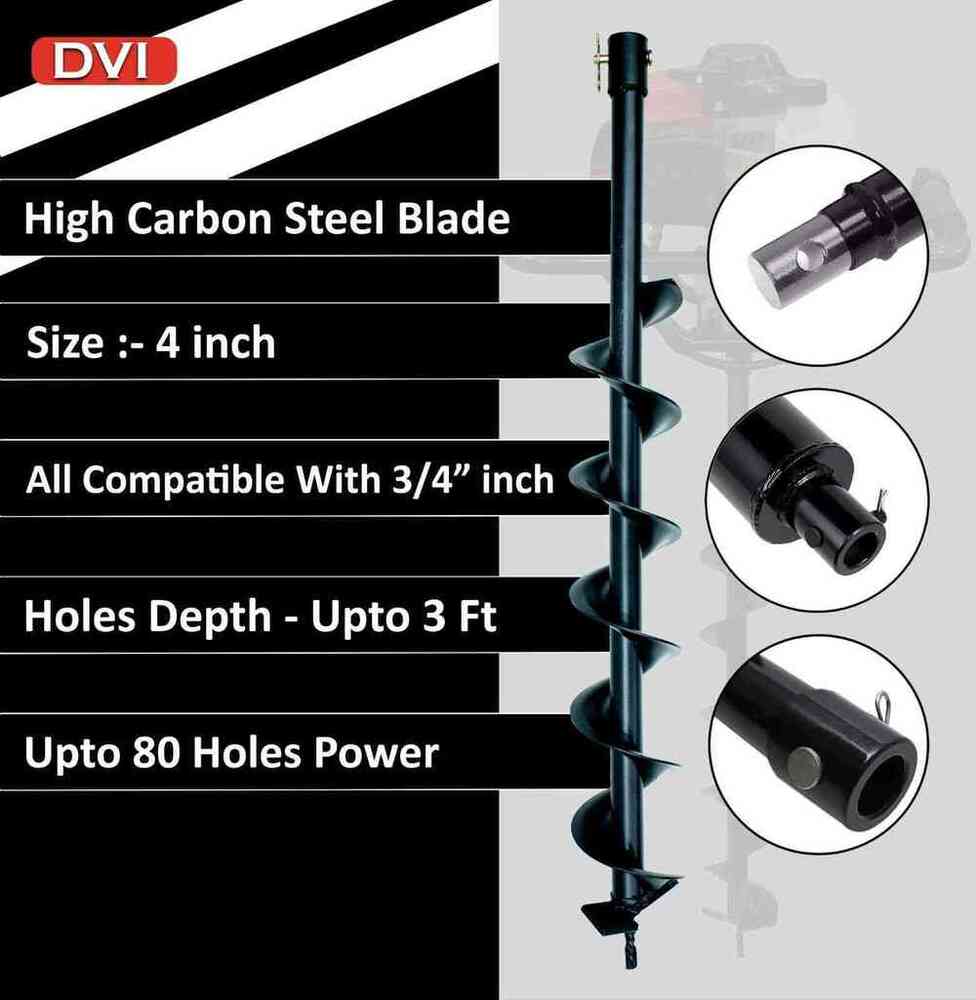 Earth Auger 72cc With 4 Inch Bit - Automatic Grade: Semi-automatic