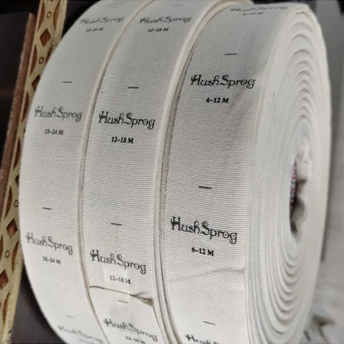 Cotton Label Printing - Color: White