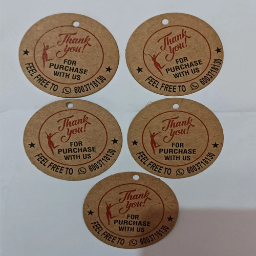 Kraft Paper Hang Tag - Color: Brown