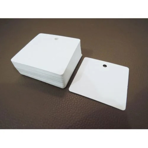 Plain White Paper Hang Tag - Shape: Square