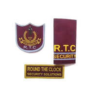 Security Uniform Labels - Cloth Material, Rectangular Design , Customizable Printing For Professional Garment Identification
