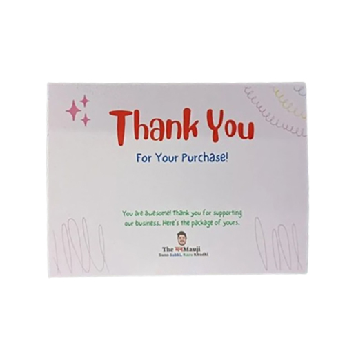 Thank You Card - Finish: Glossy