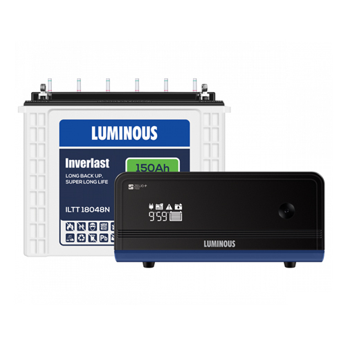 Zelio+ 1100 इन्वर्टर और ILTT 18048N - 150 एएच टॉल ट्यूब्यूलर बैटरी