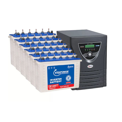 माइक्रोटेक JUMBO JM SW 6000+ 72 वोल्ट इन्वर्टर 6 बैटरियों के कॉम्बो के साथ