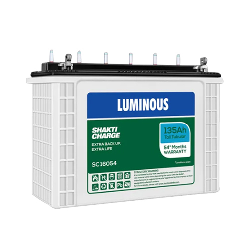 Luminous Shakti Charge SC 16054 - 135AH Tall Tubular Battery