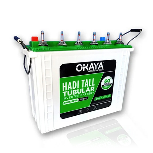 Okaya Opht25060 220Ah Hadi Tall Tubular Battery - Nominal Capacity: 220 Ampere-Hour  (Ah)