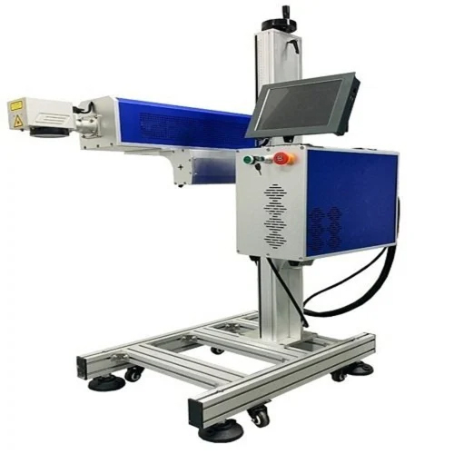 Fly Laser Marking Machine - Color: Blue And White