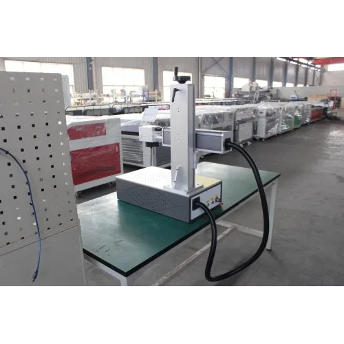 Fiber Laser Marking Machine - 230W Air Cooling System, Industrial Grade, New and Elegant White Finish