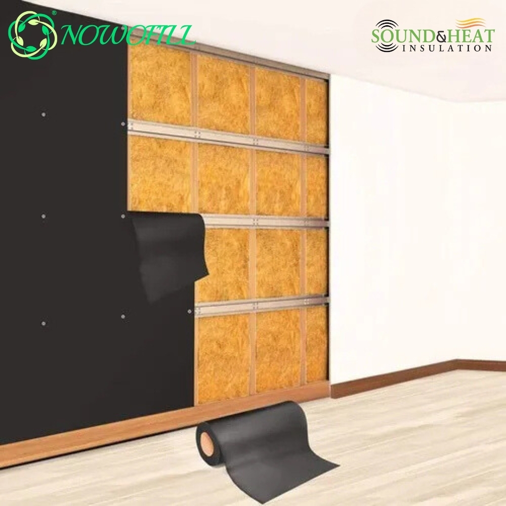 Nowofill Sound Damping Sheet - 2mm Thick High-density Polymer Composite | Fire Resistant, Water Resistant, Lightweight, Customizable Sizes, Easy Install