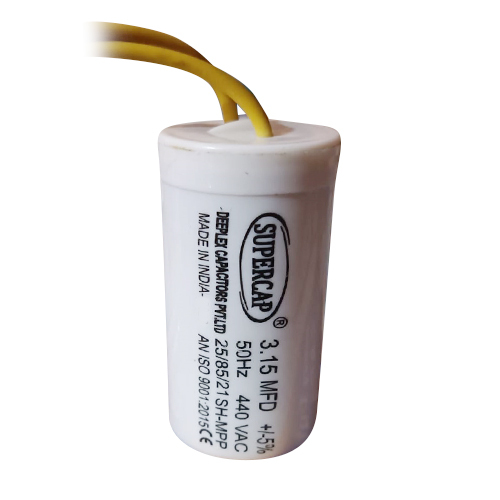 3.15MFD 440VAC White Capacitor