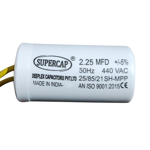 2.25MFD 440VAC White Capacitor