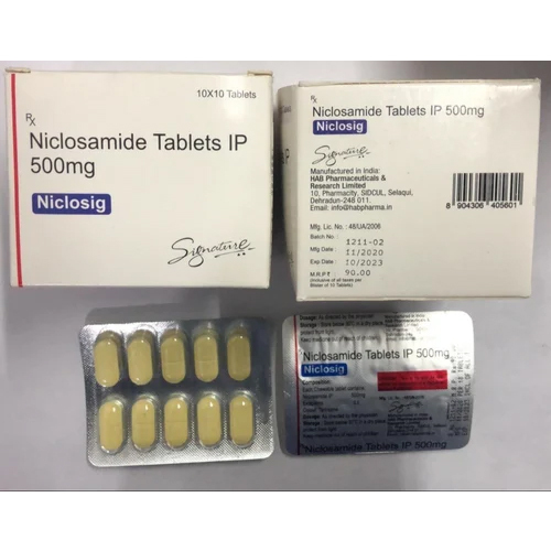 500Mg Niclosamide Tablets Ip - Dosage Form: Solid