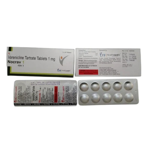 1Mg Varenicline Tartrate Tablets - Origin: India