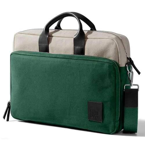 Canvas Green Laptop Bag