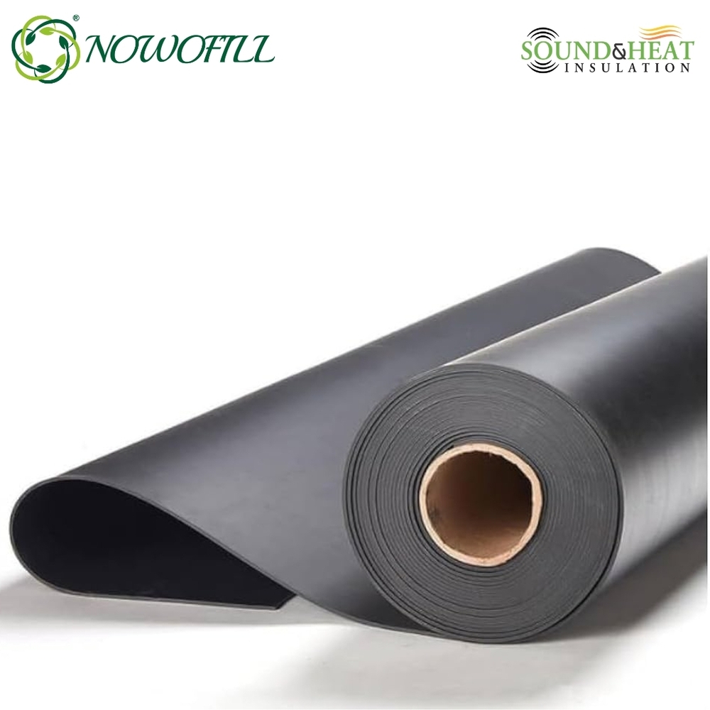Mlv Soundproofing Material - High-density Polymer/rubber Composite, 2mm Thick, 10m Length, Black | Lightweight, Fire Resistant, Moisture Resistant, Easy Installation