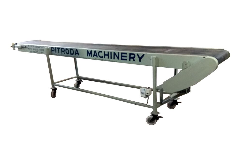 Mobile Conveyor System - MS Material, Custom Height & Length, 100kg Load Capacity | Efficient Material Shifting, Reduces Labor Expenses, Versatile for Various Industries