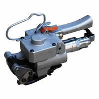 Pneumatic Strapping Machine - Steel Alloy, 280mm x 160mm x 180mm, Grey Color, 3.8kg Weight, Automatic Operation, Versatile Use