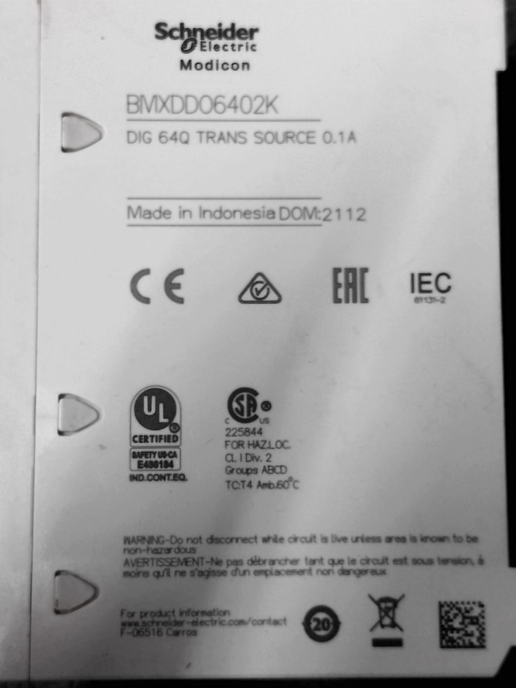 SCHNEIDER BMXDDO6402K OUTPUT MODULE