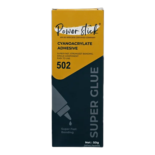 50 Gm 502 Super Glue Cyanoacrylate Adhesive - Color: Transparent