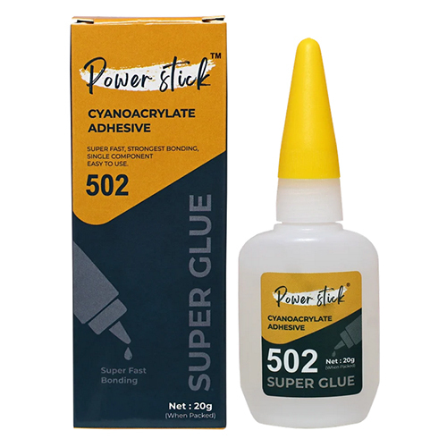 20 Gm 502 Super Glue Cyanoacrylate Adhesive - Color: Clear Transparent