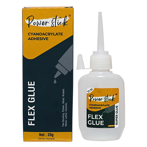 20 Gm Flex Glue Cyanoacrylate Adhesive - Color: Transparent