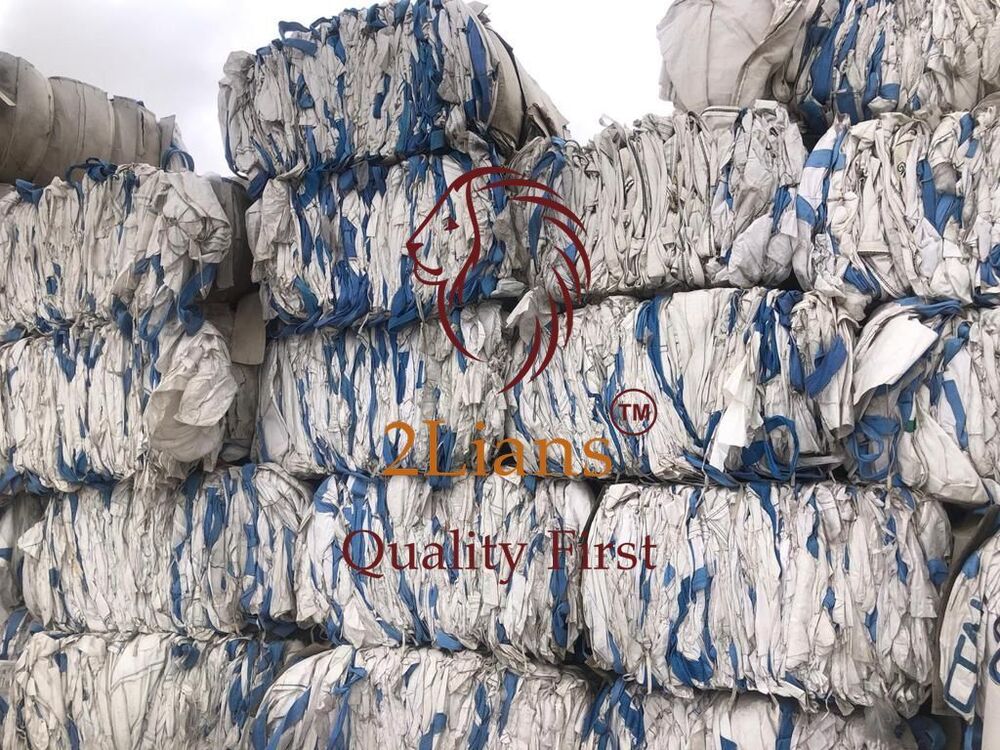 PP Jumbo bags on bales White