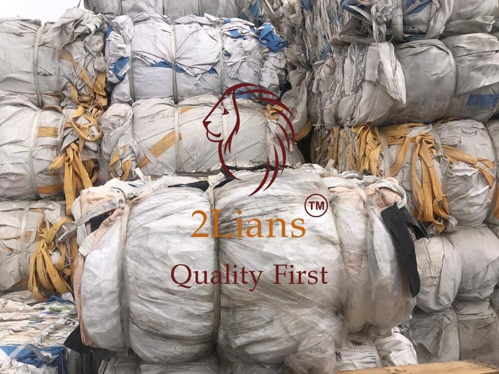 PP Jumbo bags on bales White