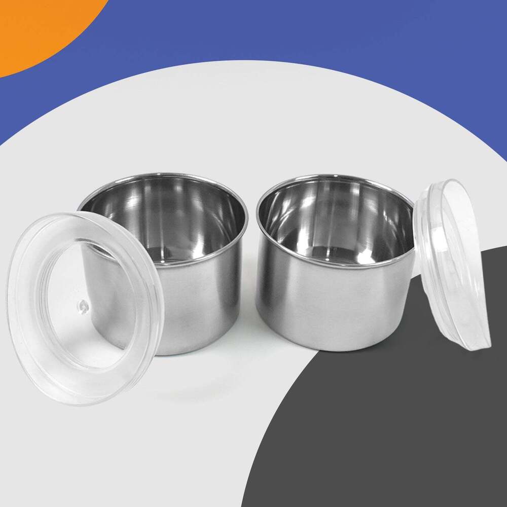 Multipurpose Stainless Steel Airtight Containers swith See Through Lid
