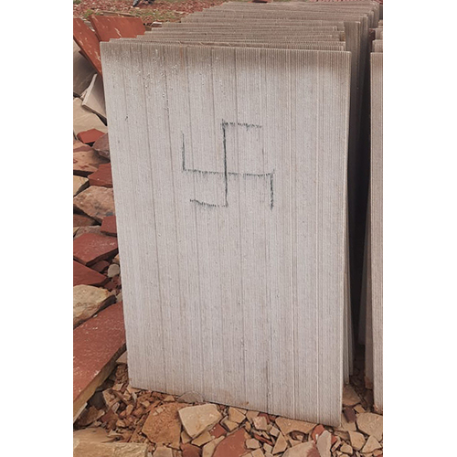 White Natural Calibration Sandstone Slab - Application: Industrial