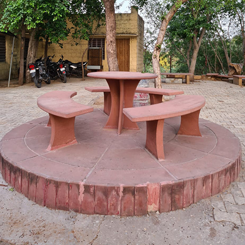 Sandstone Bench And Table - Application: Outdoor