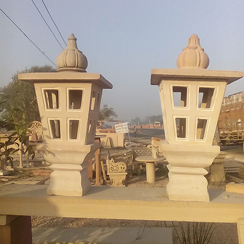 Handcarved Sandstone Lamps