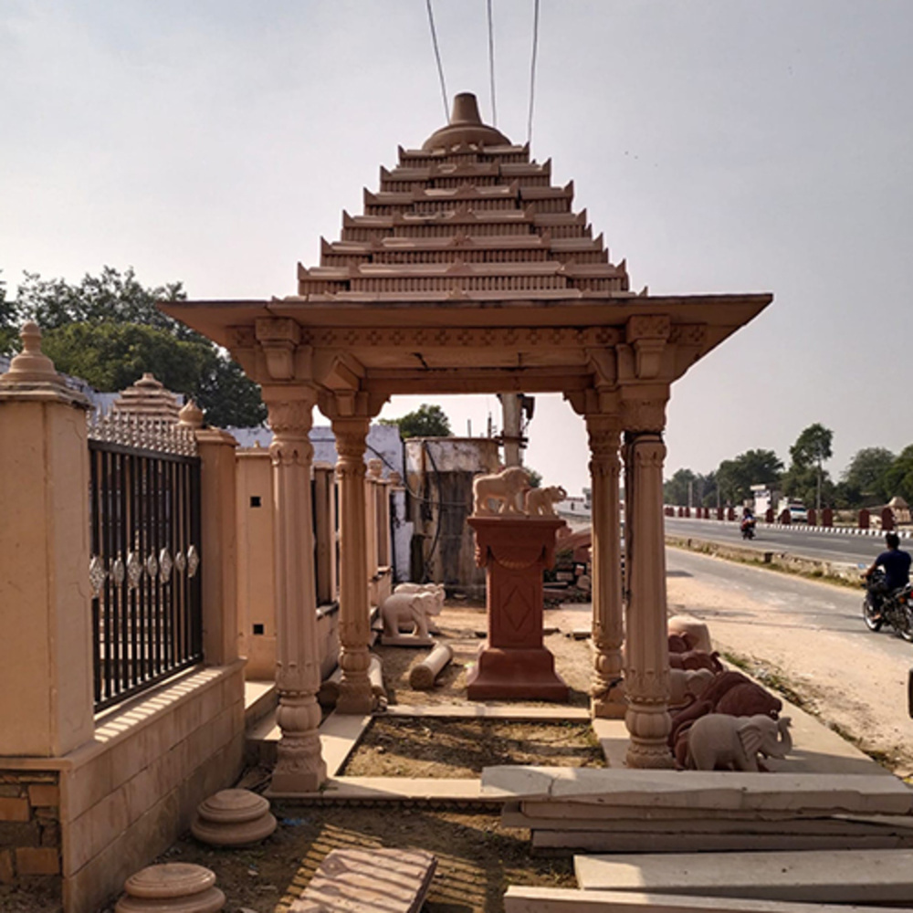 Handcarved Sandstone Temple - Application: Industrial