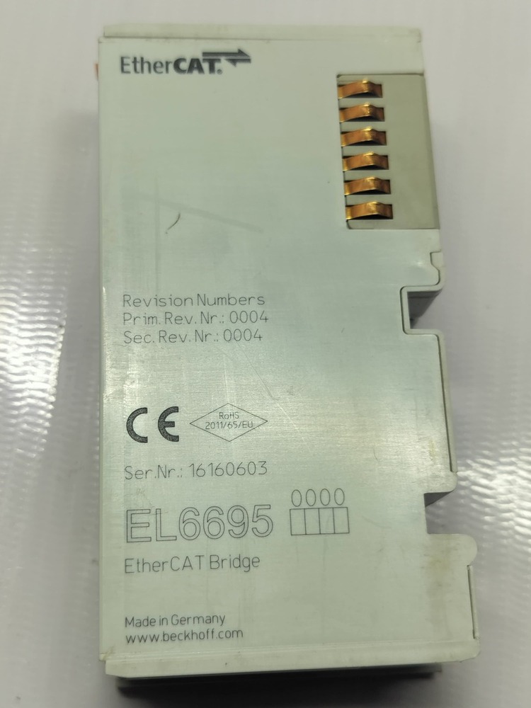 Beckhoff El6695 Ethercat Bridge Terminal - Ethercat Connectivity, Integrated Terminal Design, Durable Materials, Robust Performance