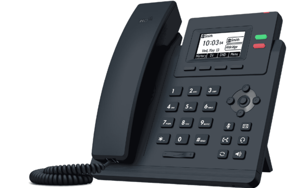 Connect Vaani 102P SIP Landline फ़ोन/IP Telephone/Voip Telephone - 2 Line Basic with POE