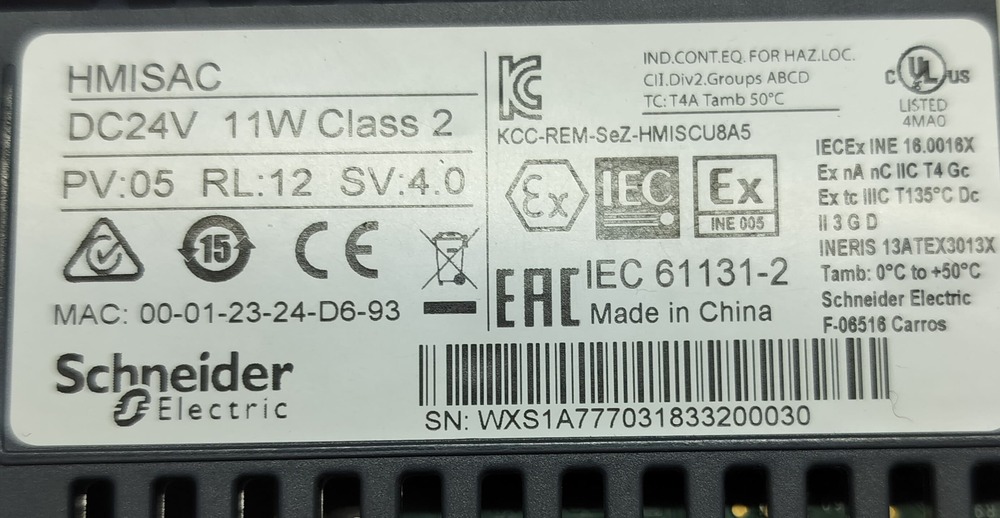 Schneider Hmisac Machine Controller Module