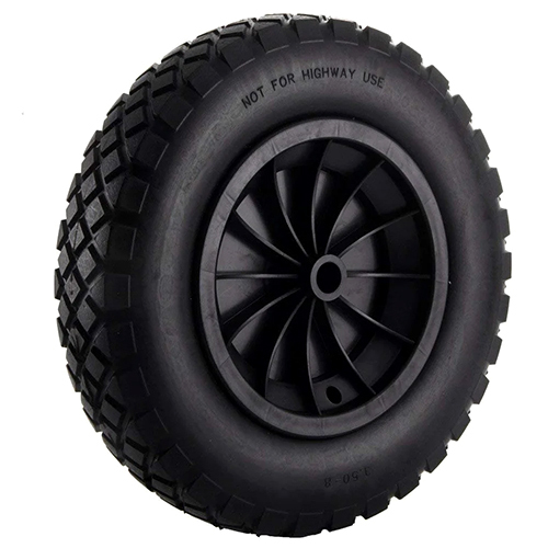 Industrial Wheelbarrow Wheel - Color: Black