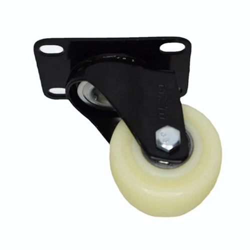 Gi Black Powder Coated Swivel Caster Wheel - Finish: Polishing