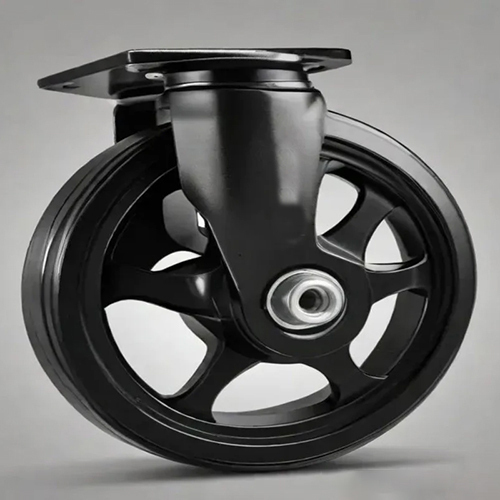 Black Pvc Bolt Swivel Caster Wheel - Finish: Polishing