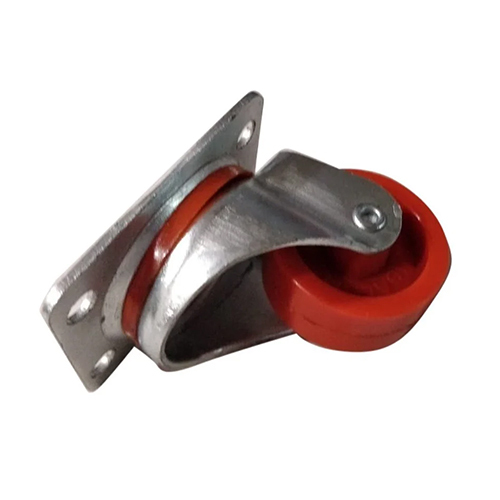 Red Single Ball Bearing Caster Wheel Brake - Material: Stainless